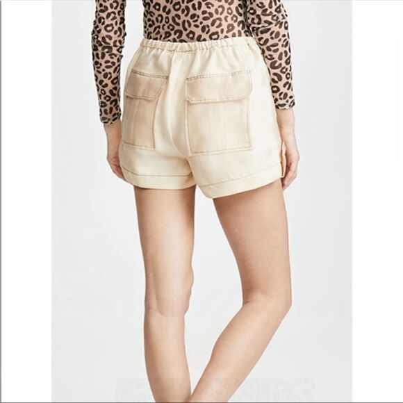 Ganni solid organza delicate fabric shorts size EU40/ US Large, NWT - Picture 4 of 13